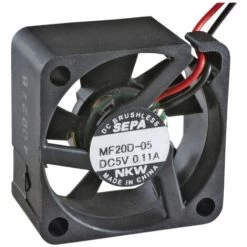 SEPA MF20C05L Axiallüfter 5 V/DC 1.3 M³/h (L X B X H) 20 X 20 X 8 Mm