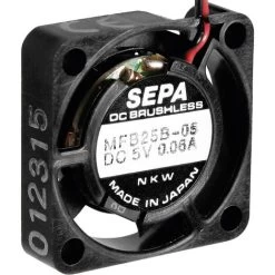 SEPA MFB25B12 Axiallüfter 12 V/DC 23 L/min (L X B X H) 25 X 25 X 6.5 Mm