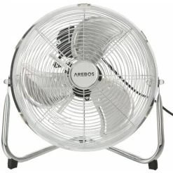 AREBOS Bodenventilator Windmaschine Lüfter 12 Zoll Ø 30 Hallenlüfter Luftkühler