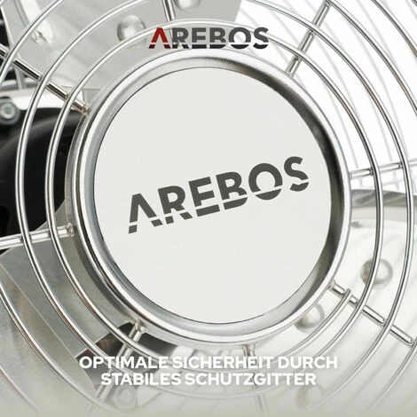 AREBOS Bodenventilator Windmaschine Lüfter 12 Zoll Ø 30 Hallenlüfter Luftkühler 7 AREBOS Bodenventilator Windmaschine Lüfter 12 Zoll Ø 30 Hallenlüfter Luftkühler – Bild 5