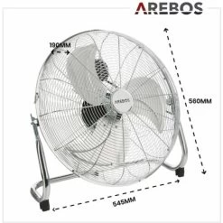 AREBOS Bodenventilator Windmaschine Luftkühler Lüfter 18 Zoll Ø 45 Hallenlüfter 11 AREBOS Bodenventilator Windmaschine Luftkühler Lüfter 18 Zoll Ø 45 Hallenlüfter -Elektrischer Ventilator Verkäufe 12111412 5