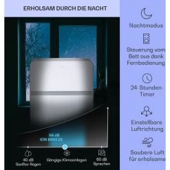 Klarstein Klarstein Mobile Klimaanlage Mit Abluftschlauch, 5-in-1 Klimagerät, Ventilator, Luftentfeuchter, Luftreiniger & Nachtmodus, Kleine & Portable Klimaanlage Für Wohnung & Büro, Niedrige 9000BTU -Elektrischer Ventilator Verkäufe 12690582 4