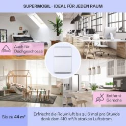 Klarstein Klarstein Mobile Klimaanlage Mit Abluftschlauch, 5-in-1 Klimagerät, Ventilator, Luftentfeuchter, Luftreiniger & Nachtmodus, Kleine & Portable Klimaanlage Für Wohnung & Büro, Niedrige 9000BTU -Elektrischer Ventilator Verkäufe 12690582 5