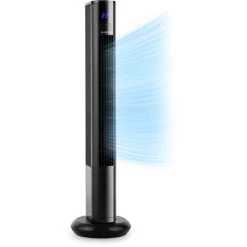 Klarstein Skyscraper 3G Turmventilator 48W Luftdurchsatz 1.633 M³/h Touchpanel Fernbedienung Schwarz