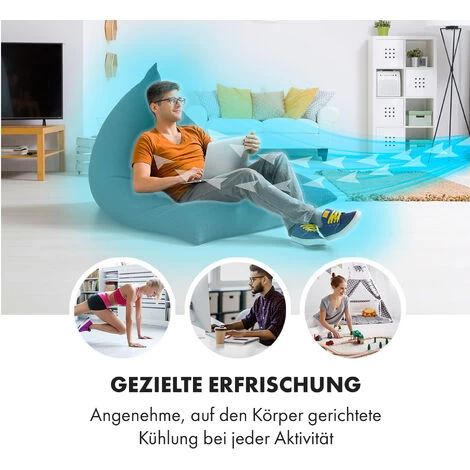 Klarstein Skyscraper 3G Turmventilator 48W Luftdurchsatz 1.633 M³/h Touchpanel Fernbedienung Schwarz 4 Klarstein Skyscraper 3G Turmventilator 48W Luftdurchsatz 1.633 M³/h Touchpanel Fernbedienung Schwarz – Bild 2