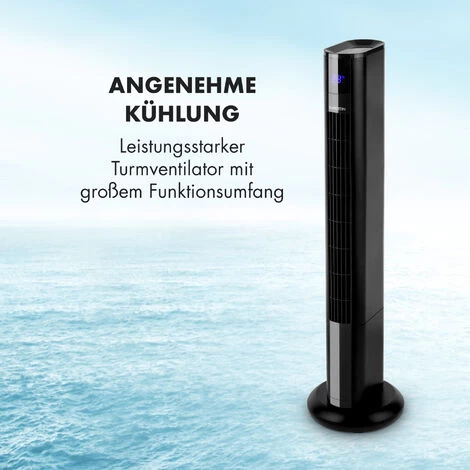 Klarstein Skyscraper 3G Turmventilator 48W Luftdurchsatz 1.633 M³/h Touchpanel Fernbedienung Schwarz 5 Klarstein Skyscraper 3G Turmventilator 48W Luftdurchsatz 1.633 M³/h Touchpanel Fernbedienung Schwarz – Bild 3