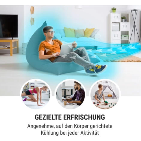 Oneconcept Freeze Me 3-in-1 Luftkühler Ventilator Luftbefeuchter 75 W 400 M³/h 8 Liter 3 Geschwindigkeiten Sensor-Touch-Display Oszillation 4 Kühlakkus Fernbedienung Mobil 4 Oneconcept Freeze Me 3-in-1 Luftkühler Ventilator Luftbefeuchter 75 W 400 M³/h 8 Liter 3 Geschwindigkeiten Sensor-Touch-Display Oszillation 4 Kühlakkus Fernbedienung Mobil – Bild 2