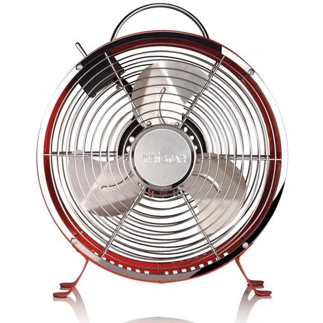 Retro Standventilator Schalter 2-Stufen Raumkühler Ventilator Handgriff Tristar VE-5963 Rot 5 Retro Standventilator Schalter 2-Stufen Raumkühler Ventilator Handgriff Tristar VE-5963 Rot – Bild 3