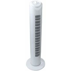 Turm-Ventilator 79 Cm Weiss 45 Watt 3 Stufen Mit Oszilation