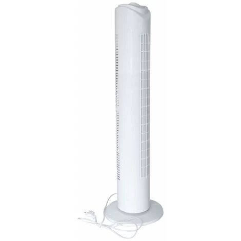 Turm-Ventilator 79 Cm Weiss 45 Watt 3 Stufen Mit Oszilation 4 Turm-Ventilator 79 Cm Weiss 45 Watt 3 Stufen Mit Oszilation – Bild 2