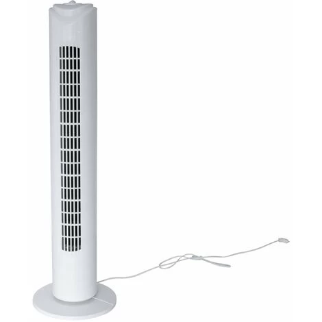 Turm-Ventilator 79 Cm Weiss 45 Watt 3 Stufen Mit Oszilation 6 Turm-Ventilator 79 Cm Weiss 45 Watt 3 Stufen Mit Oszilation – Bild 4