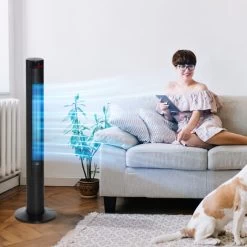 HOMCOM® Turmventilator Säulenventilator 45 W Fernbedienung Timer-Funktion Vier Modi ABS -Elektrischer Ventilator Verkäufe 18557551 3