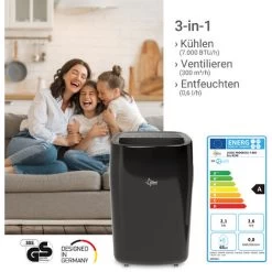 SUNTEC Mobiles Lokales Klimagerät Progress 7.000 Eco R290 Räume Bis 25 M2 -Elektrischer Ventilator Verkäufe 20471774 3