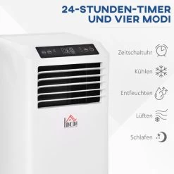 HOMCOM Mobile Klimaanlage, 2,9 KW 3-in-1 Klimagerät - Kühlen, Entfeuchtung Und Ventilation – Luftentfeuchter, Ventilator 12-18㎡ Mit Fernbedienung, 24h Timer, 2 Geschwindigkeitsstufen, LED-Display, ABS 10 HOMCOM Mobile Klimaanlage, 2,9 KW 3-in-1 Klimagerät - Kühlen, Entfeuchtung Und Ventilation – Luftentfeuchter, Ventilator 12-18㎡ Mit Fernbedienung, 24h Timer, 2 Geschwindigkeitsstufen, LED-Display, ABS -Elektrischer Ventilator Verkäufe 22877885 4