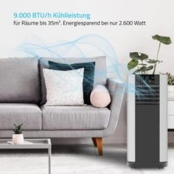 HOME DELUXE - Mobile Klimaanlage MOKLI XL - 9000 BTU/h (2.600 Watt) - Mobiles Klimagerät Mit 5in1 System: Kühlen, Heizen, Entfeuchten, Lüften, Schlafmodus - Inkl. Fensterabdichtung 11 HOME DELUXE - Mobile Klimaanlage MOKLI XL - 9000 BTU/h (2.600 Watt) - Mobiles Klimagerät Mit 5in1 System: Kühlen, Heizen, Entfeuchten, Lüften, Schlafmodus - Inkl. Fensterabdichtung -Elektrischer Ventilator Verkäufe 28746372 5