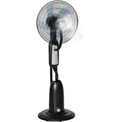 HOMCOM Standventilator Mit 2,8 Liter Wasserzerstäuber Ventilator Mit Nebelfunktion Lüfter Verstellbarer Neigungswinkel Metall Schwarz+Silber Höhe 120 Cm -Elektrischer Ventilator Verkäufe 28853149 1