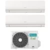 Klimagerät Inverter Hisense New Energy Dual Split 9+12 9000+12000 BTU Energieklasse R-32 A++ Weiß