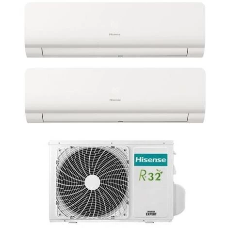 Klimagerät Inverter Hisense New Energy Dual Split 9+12 9000+12000 BTU Energieklasse R-32 A++ Weiß 3 Klimagerät Inverter Hisense New Energy Dual Split 9+12 9000+12000 BTU Energieklasse R-32 A++ Weiß