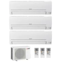 Mitsubishi MultiSplit Trio 2x MSZ-HR25VF + HR35VF R32 2x 2,5 + 3,4 KW