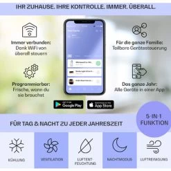 Klarstein Max Breeze Smart Mobile Klimaanlage 15000 BTU/h (4,4 KW) EEC A -Elektrischer Ventilator Verkäufe 33986549 3