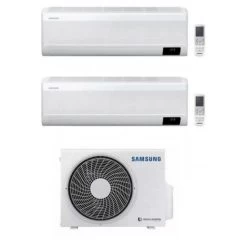 Dualsplit-Klimagerät Samsung Windfree 9000 + 9000 Btu Mit R32 Gas Wifi Weiß - Standard