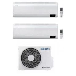 Dualsplit-Klimagerät Samsung Windfree 12000 + 12000 Btu Mit R32 Gas Wifi Weiß - Standard