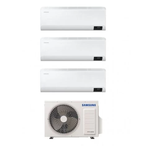 Trialsplit-Klimagerät Samsung Cebu 9000 + 9000 + 12000 Btu Mit R32 Gas Wifi Weiß - Standard 3 Trialsplit-Klimagerät Samsung Cebu 9000 + 9000 + 12000 Btu Mit R32 Gas Wifi Weiß - Standard