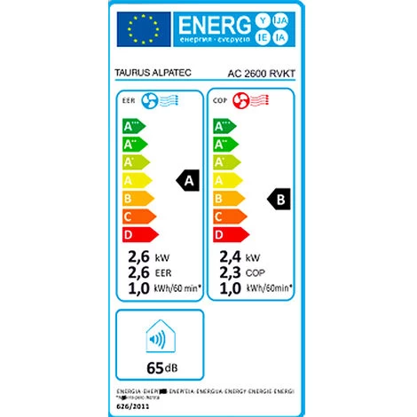 Climatiseur Mobile Réversible 9000 BTU/2600w 18m2 - Ac2600rvkt - Taurus Alpatec 4 Climatiseur Mobile Réversible 9000 BTU/2600w 18m2 - Ac2600rvkt - Taurus Alpatec – Bild 2