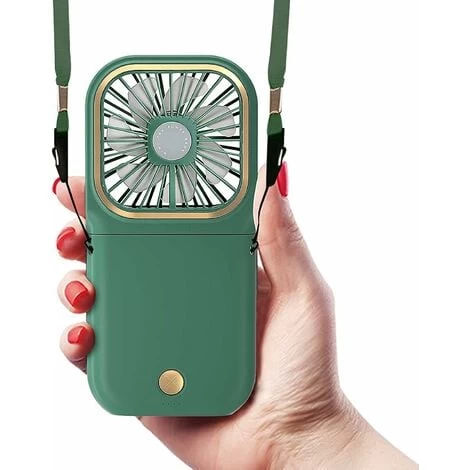 Mini-Taschenventilator, Tragbarer Elektrischer Ventilator, Tragbarer Mini-USB-Lüfter, Persönliche Tragbare Wiederaufladbare Ventilatoren, Faltbarer Verstellbarer Halsventilator, Grün 3 Mini-Taschenventilator, Tragbarer Elektrischer Ventilator, Tragbarer Mini-USB-Lüfter, Persönliche Tragbare Wiederaufladbare Ventilatoren, Faltbarer Verstellbarer Halsventilator, Grün