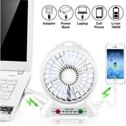 Mini USB Tischventilator, Leiser Taschenventilator Mit Akku Und LED-Licht 3-Gang Multifunktions-Taschenventilator Kompatibel Für Laptop Reisebüro Zuhause - Weiß SOEKAVIA 9 Mini USB Tischventilator, Leiser Taschenventilator Mit Akku Und LED-Licht 3-Gang Multifunktions-Taschenventilator Kompatibel Für Laptop Reisebüro Zuhause - Weiß SOEKAVIA -Elektrischer Ventilator Verkäufe 36893327 3