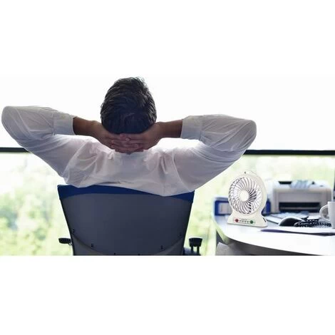 Mini USB Tischventilator, Leiser Taschenventilator Mit Akku Und LED-Licht 3-Gang Multifunktions-Taschenventilator Kompatibel Für Laptop Reisebüro Zuhause - Weiß SOEKAVIA 7 Mini USB Tischventilator, Leiser Taschenventilator Mit Akku Und LED-Licht 3-Gang Multifunktions-Taschenventilator Kompatibel Für Laptop Reisebüro Zuhause - Weiß SOEKAVIA – Bild 5