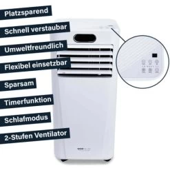 HOME DELUXE - Klimaanlage Mobil SET MOKLI XL DELUXE - 9000 BTU/h (2.600 Watt) - Mobiles Klimagerät Mit 5in1 System: Kühlen, Heizen, Entfeuchten, Lüften, Nachtmodus -Elektrischer Ventilator Verkäufe 37766694 4
