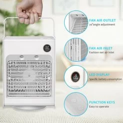 Mini Klimaanlage Mobile Mini Luftkühler Auto Camping Air Cooler Ventilator 300ML -Elektrischer Ventilator Verkäufe 41018545 3