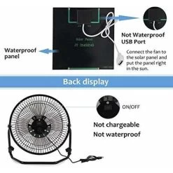 Tragbarer 5,2-W-Lüfter Mit USB-Solarpanel Für Belüftung, Bootfahren, Angeln Und Camping Im Freien 11 Tragbarer 5,2-W-Lüfter Mit USB-Solarpanel Für Belüftung, Bootfahren, Angeln Und Camping Im Freien -Elektrischer Ventilator Verkäufe 43449973 5
