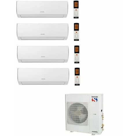 SINCLAIR 4 X 2,5 KW Multi Split Klimaanlage Wärmepumpe Klimagerät Inverter R32 3 SINCLAIR 4 X 2,5 KW Multi Split Klimaanlage Wärmepumpe Klimagerät Inverter R32