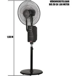 Mauk Stand - Ventilator Mit 1,2 Liter Sprühnebel - Inklusive Fernbedienung Und Überhitzungsschutz - 80 Watt -Elektrischer Ventilator Verkäufe 45801177 5
