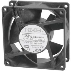 NMB Minebea 3610KL-04W-B50-P00 Axiallüfter 12 V/DC 93 M³/h (L X B X H) 92 X 92 X 25 Mm