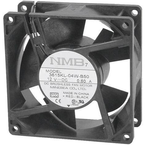 NMB Minebea 3610KL-04W-B50-P00 Axiallüfter 12 V/DC 93 M³/h (L X B X H) 92 X 92 X 25 Mm 3 NMB Minebea 3610KL-04W-B50-P00 Axiallüfter 12 V/DC 93 M³/h (L X B X H) 92 X 92 X 25 Mm