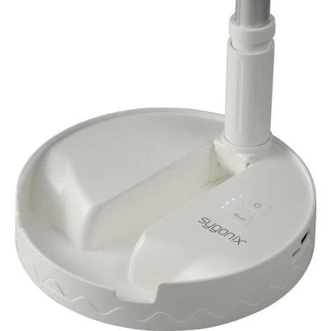 Sygonix Tischventilator 2.5 W (Ø X H) 197 Mm X 975 Mm Weiß 5 Sygonix Tischventilator 2.5 W (Ø X H) 197 Mm X 975 Mm Weiß – Bild 3