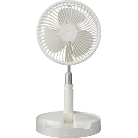 Sygonix Tischventilator 2.5 W (Ø X H) 197 Mm X 975 Mm Weiß 6 Sygonix Tischventilator 2.5 W (Ø X H) 197 Mm X 975 Mm Weiß – Bild 4