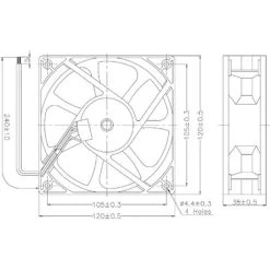 TRU COMPONENTS RD12038B12M Axiallüfter 12 V/DC 172 M³/h (L X B X H) 120 X 120 X 38 Mm 11 TRU COMPONENTS RD12038B12M Axiallüfter 12 V/DC 172 M³/h (L X B X H) 120 X 120 X 38 Mm -Elektrischer Ventilator Verkäufe 46083778 5