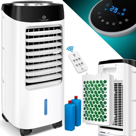 KESSER® 4in1 Mobile Klimaanlage Fernbedienung Klimagerät Ventilator Klimaanlage 7 L Tank Timer 3 Stufen Ionisator Luftbefeuchter Luftkühler , Schwarz / Weiß 3 KESSER® 4in1 Mobile Klimaanlage Fernbedienung Klimagerät Ventilator Klimaanlage 7 L Tank Timer 3 Stufen Ionisator Luftbefeuchter Luftkühler , Schwarz / Weiß