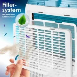 KESSER® Klimaanlage Mobil Klimagerät 4in1 Kühlen, Luftentfeuchter, Lüften, Ventilator - 9000 BTU/h (2.600 Watt) 2,7KW - Klima , Fernbedienung Und Timer, Nachtmodul, Weiß -Elektrischer Ventilator Verkäufe 49516927 4