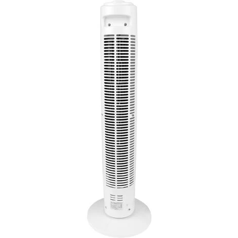Turmventilator Mit Oszilation ( Weiß ) Extra Leise - Standventilator 45W - Tower Fan 82 Cm - Towerventilator Mit 3 Geschwindigkeits Stufen 5 Turmventilator Mit Oszilation ( Weiß ) Extra Leise - Standventilator 45W - Tower Fan 82 Cm - Towerventilator Mit 3 Geschwindigkeits Stufen – Bild 3