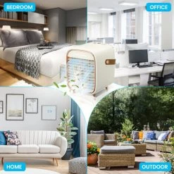 Mini Klimaanlage Mobiles Klimageräte Aircooler Tragbar Luftkühler Tischventilator 3-Gang Für Zuhause, Büro, Camping -Elektrischer Ventilator Verkäufe 51945808 5