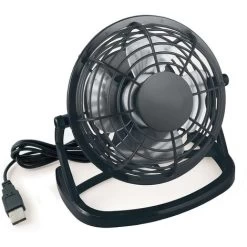 LangRay USB-Ventilator - Mini-USB-Lüfter Für Den Schreibtisch Mit An / Aus-Schalter In - Schwarz