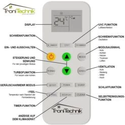 TroniTechnik® Reykir Split Klimaanlage Inverter Splitgerät Mit UVC Luftsterilisation, Kühlung Heizung Ventilation Entfeuchtung, Fernbedienung, WiFi App-Steuerung (9000 BTU) 9 TroniTechnik® Reykir Split Klimaanlage Inverter Splitgerät Mit UVC Luftsterilisation, Kühlung Heizung Ventilation Entfeuchtung, Fernbedienung, WiFi App-Steuerung (9000 BTU) -Elektrischer Ventilator Verkäufe 56250775 3