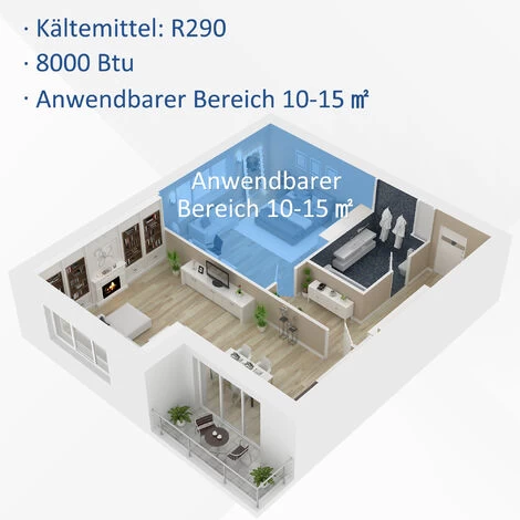 HOMCOM Mobile Klimaanlage 4-in-1 Klimagerät Mit Fernbedienung 24h Timer 2 Geschwindigkeitsstufen 860W LED-Display ABS Schwarz 30,5 X 32,5 X 67,8 Cm 7 HOMCOM Mobile Klimaanlage 4-in-1 Klimagerät Mit Fernbedienung 24h Timer 2 Geschwindigkeitsstufen 860W LED-Display ABS Schwarz 30,5 X 32,5 X 67,8 Cm – Bild 5