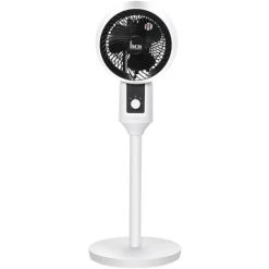 HOMCOM Standventilator Ventilator Lüfter 3 Geschwindigkeitsstufen Luftzirkulator Umluftventilator Verstellbarer 70° Oszillation Kunststoff Stahl Ø28 X 80H Cm