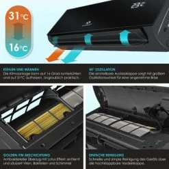 KESSER® Klimaanlage SET Split - Klimagerät Mit WiFi/App Funktion - Kühlen A++/ Heizen A+ , Kältemittel R32 - LCD-Display , Fernbedienung Und Timerfunktion - Inkl. Komplettem Montagematerial, Split 90 10 KESSER® Klimaanlage SET Split - Klimagerät Mit WiFi/App Funktion - Kühlen A++/ Heizen A+ , Kältemittel R32 - LCD-Display , Fernbedienung Und Timerfunktion - Inkl. Komplettem Montagematerial, Split 90 -Elektrischer Ventilator Verkäufe 58432791 4